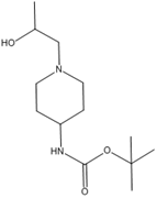 Picture of tert-butyl 1-(2-hydroxypropyl)piperidin-4-ylcarbamate