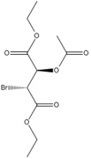 Picture of (2R,3R)-diethyl 2-acetoxy-3-bromosuccinate
