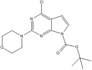 Picture of tert-butyl 4-chloro-2-morpholino-7H-pyrrolo[2,3-d]pyrimidine-7-carboxylate
