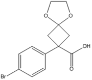 Picture of 2-(4-bromophenyl)-5,8-dioxaspiro[3.4]octane-2-carboxylic acid