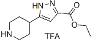 Picture of Ethyl 5-piperidin-4-yl-1H-pyrazole-3-carboxylate trifluoroacetic acid salt