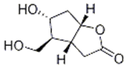 Picture of (3aR,4S,5R,6aS)-hexahydro-5-hydroxy-4-(hydroxymethyl)-2H-cyclopenta[b]furan-2-one