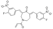 Picture of (3E,5E)-1-Acryloyl-3,5-bis(4-fluoro-3-nitrobenzylidene)hexahydro-4H-azepin-4-one