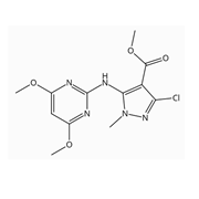 Picture of Methyl 3-chloro-5-[(4,6-dimethoxy-2-pyrimidinyl)amino]-1-methyl-1H-pyrazole-4-carboxylate